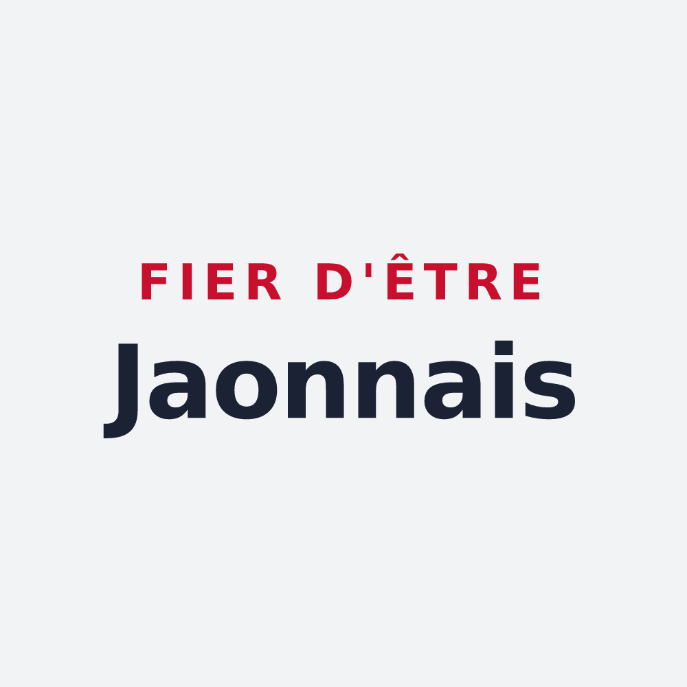 Poster « Fier d'être Jaonnais » — design pour La Jaille-Yvon