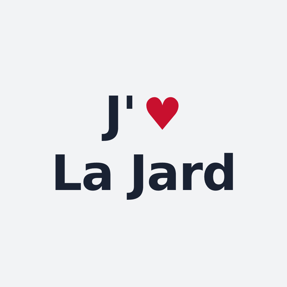 Poster personnalisé La Jard — design J'aime La Jard
