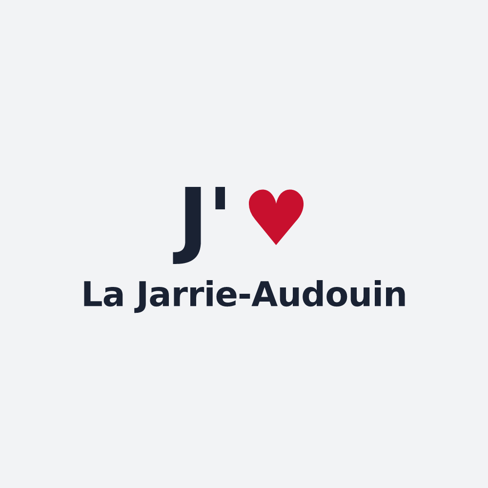 Poster personnalisé La Jarrie-Audouin — design J'aime La Jarrie-Audouin