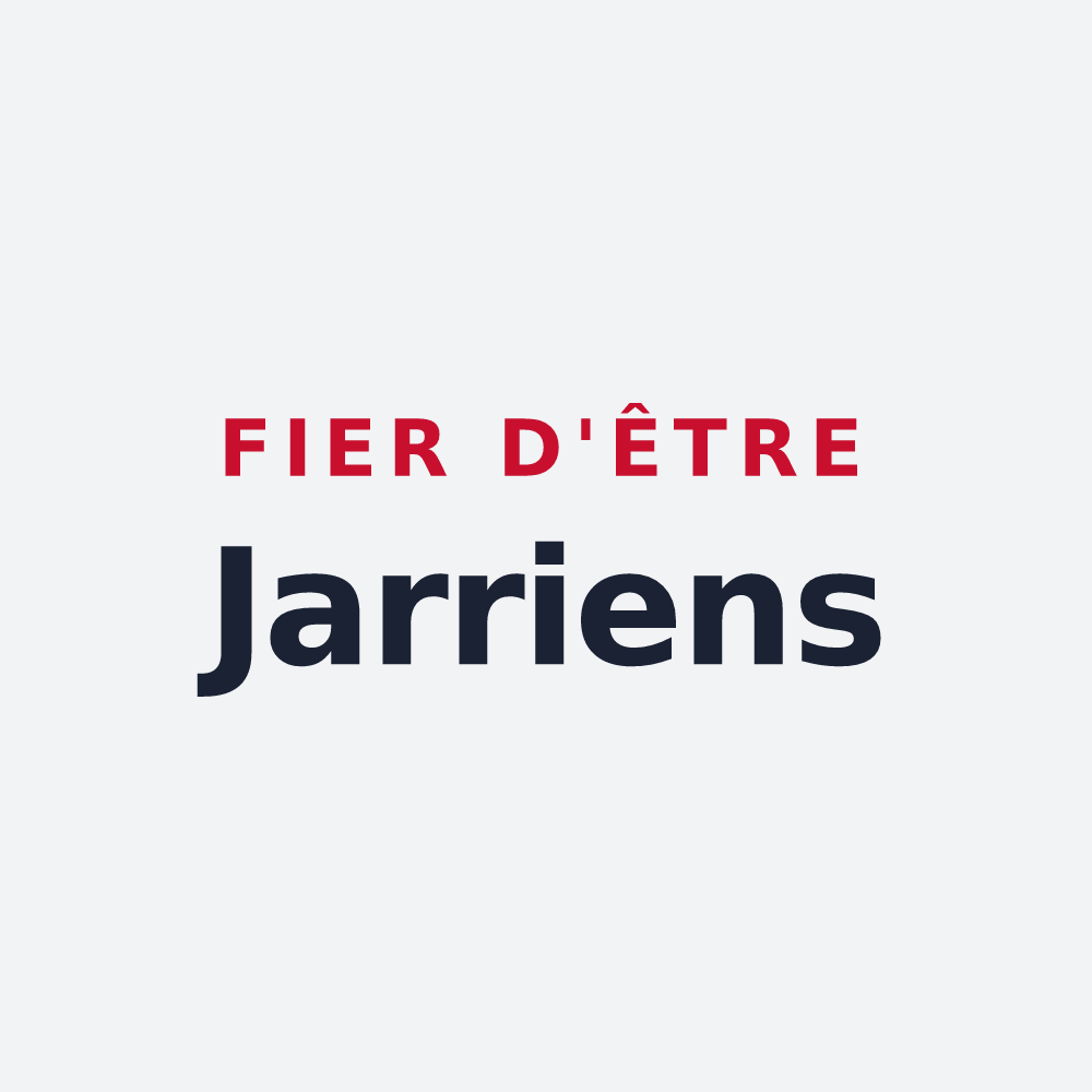 Poster « Fier d'être Jarriens » — design pour La Jarrie-Audouin