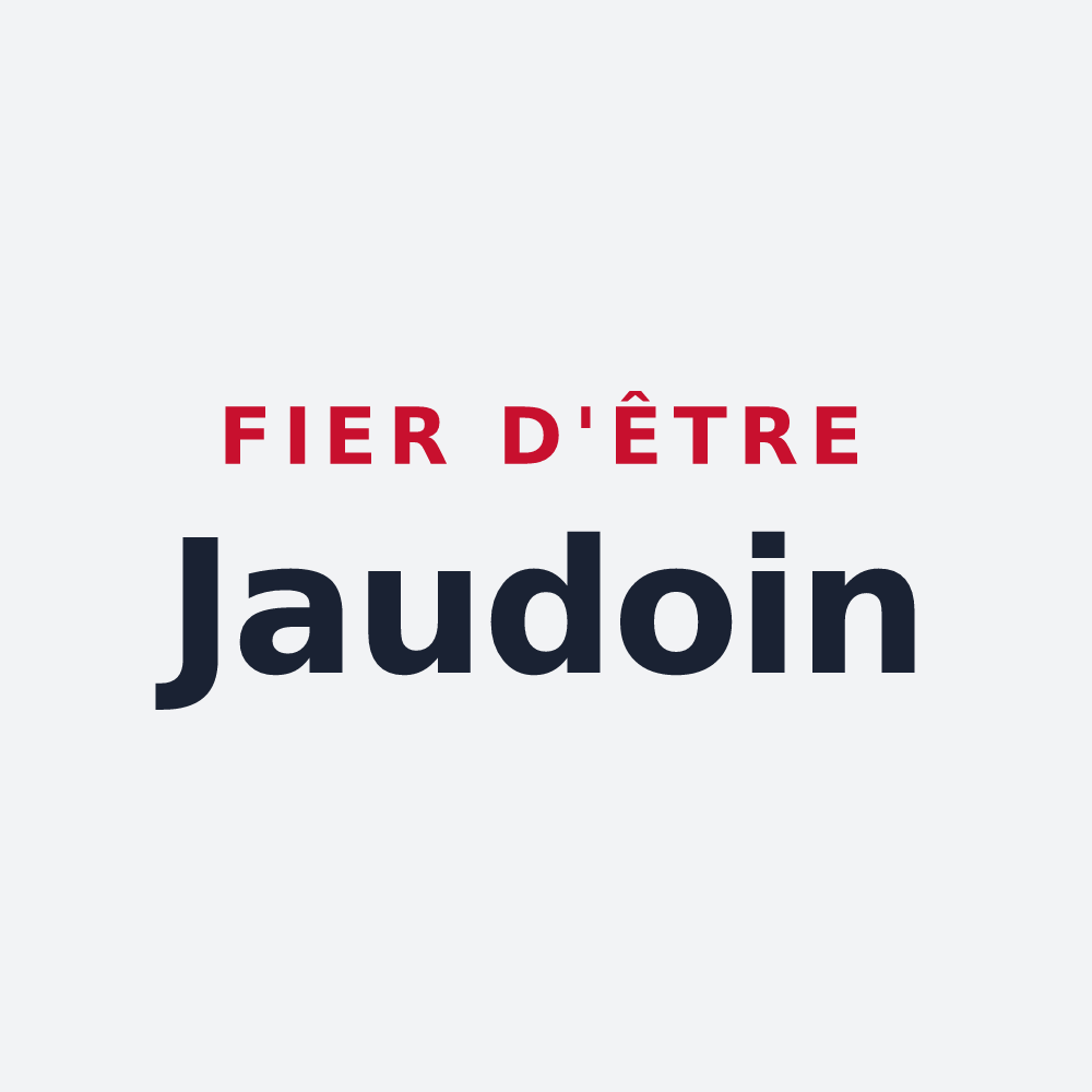 Poster « Fier d'être Jaudoin » — design pour La Jaudonnière