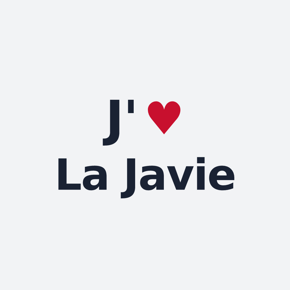 Poster personnalisé La Javie — design J'aime La Javie