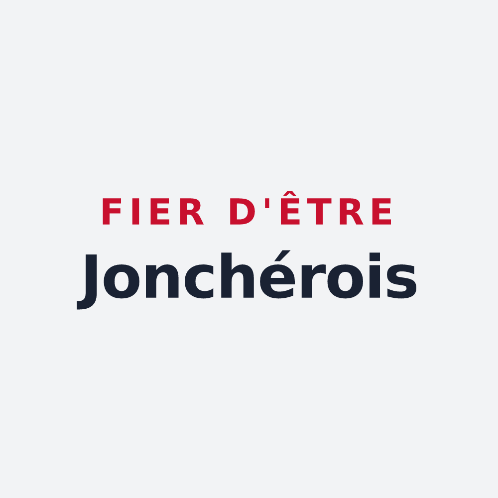 Poster « Fier d'être Jonchérois » — design pour La Jonchère-Saint-Maurice