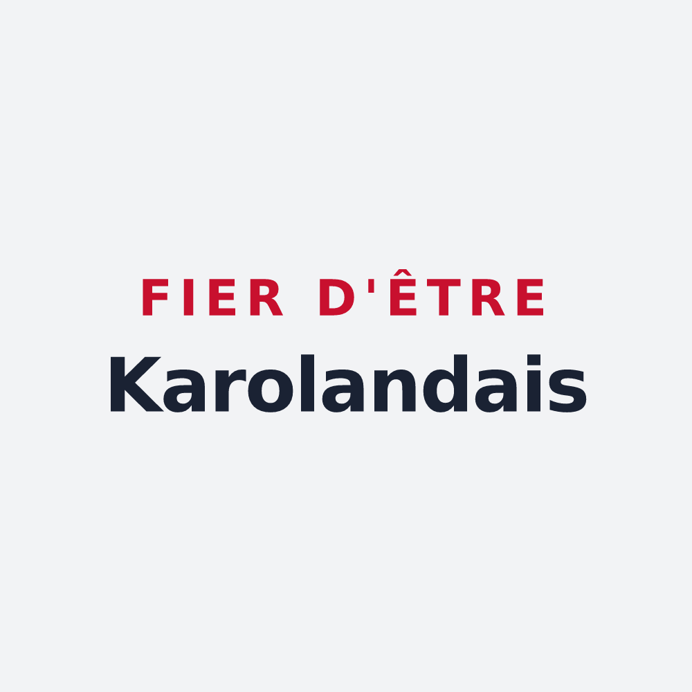 Poster « Fier d'être Karolandais » — design pour La Lande-Chasles