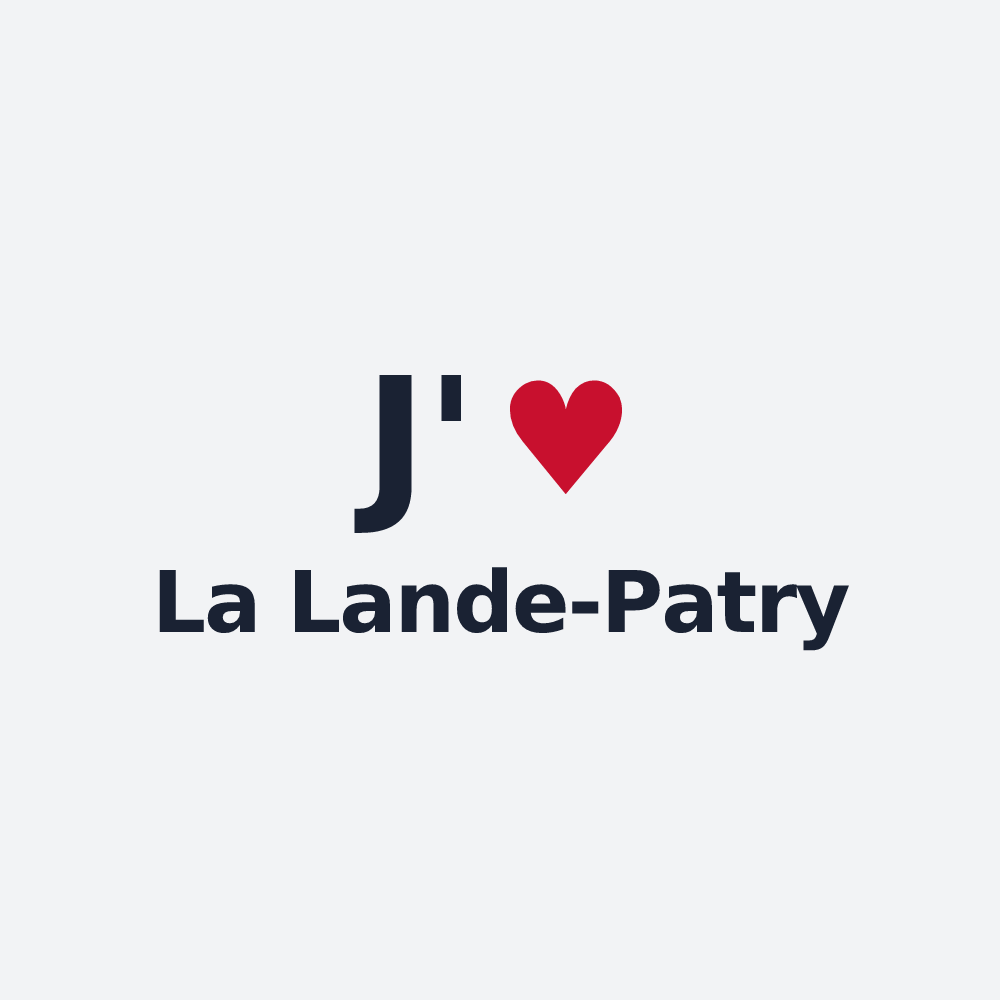 Poster personnalisé La Lande-Patry — design J'aime La Lande-Patry