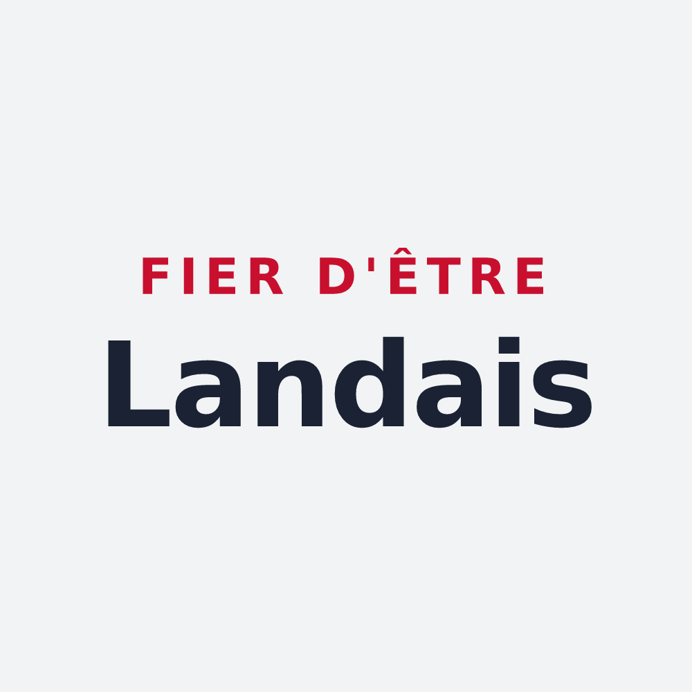 Poster « Fier d'être Landais » — design pour La Lande-Saint-Siméon