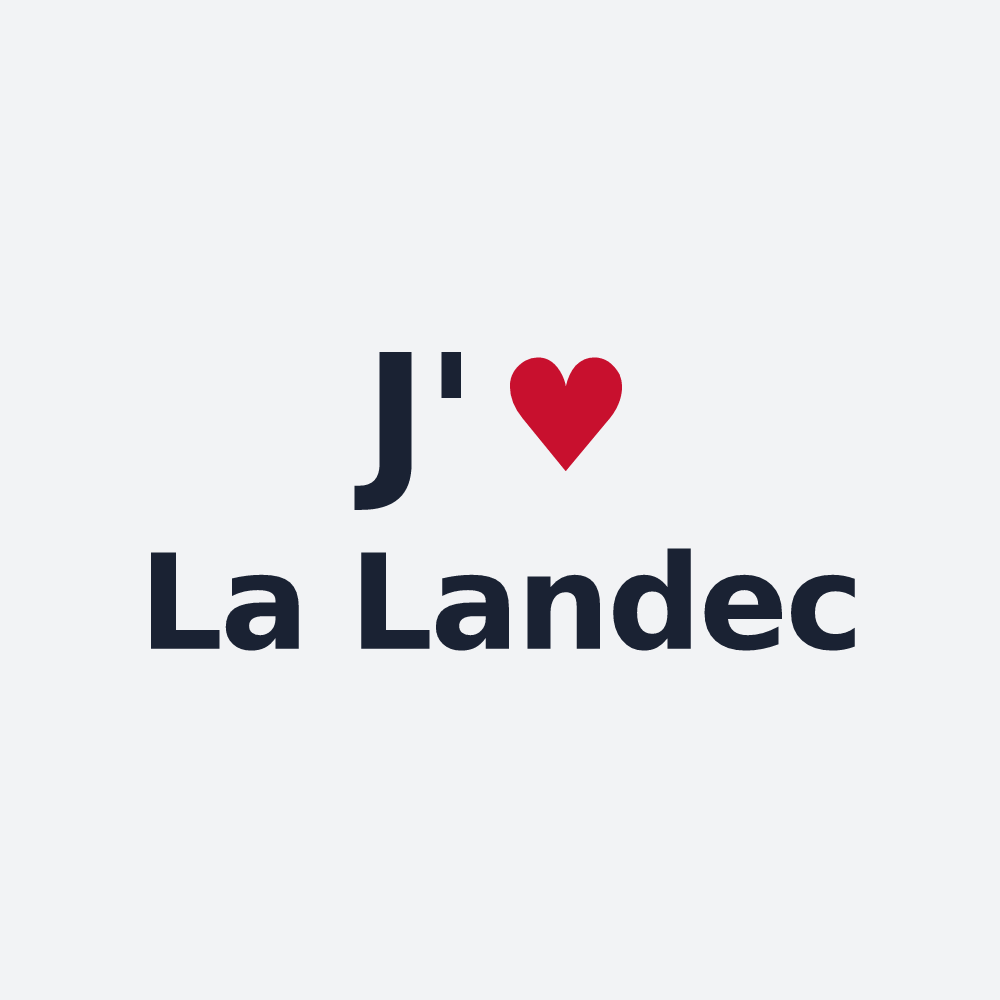 Poster personnalisé La Landec — design J'aime La Landec