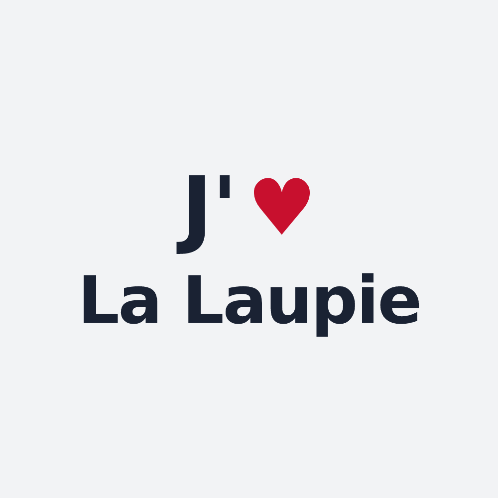 Poster personnalisé La Laupie — design J'aime La Laupie