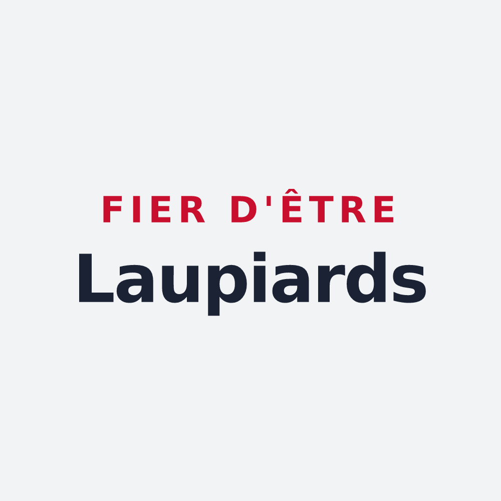 Poster « Fier d'être Laupiards » — design pour La Laupie