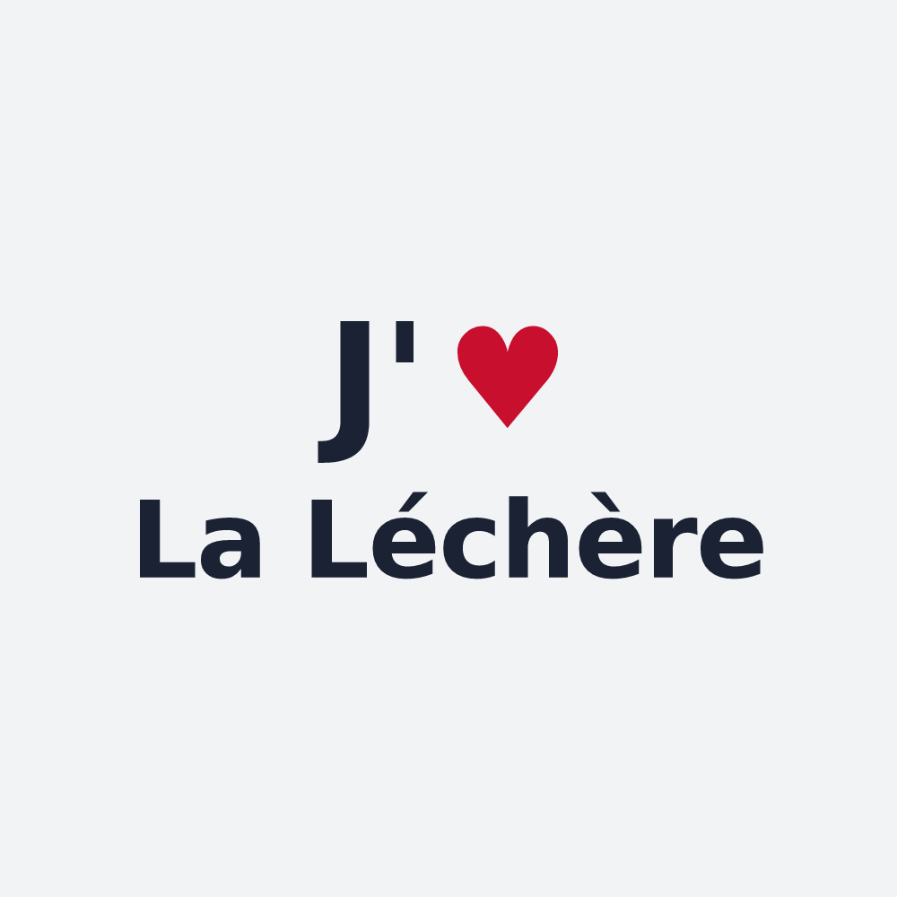 Poster personnalisé La Léchère — design J'aime La Léchère