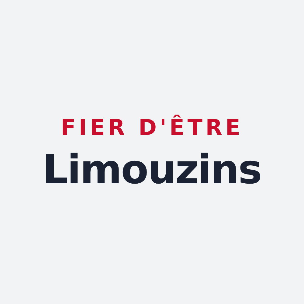 Poster « Fier d'être Limouzins » — design pour La Limouzinière