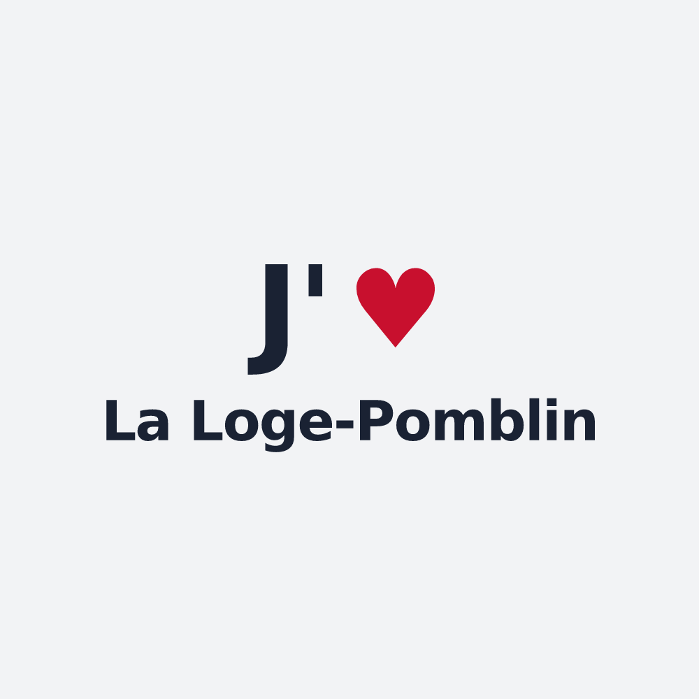 Poster personnalisé La Loge-Pomblin — design J'aime La Loge-Pomblin
