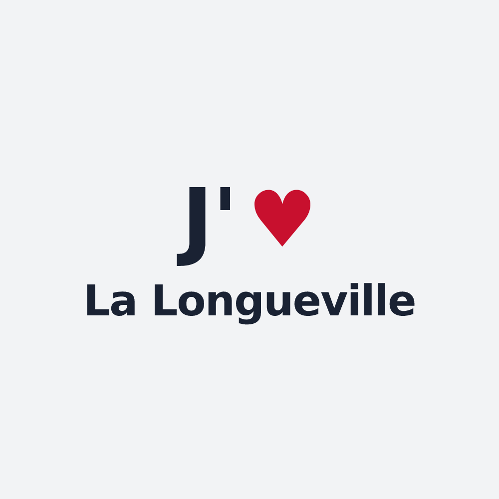 Poster personnalisé La Longueville — design J'aime La Longueville