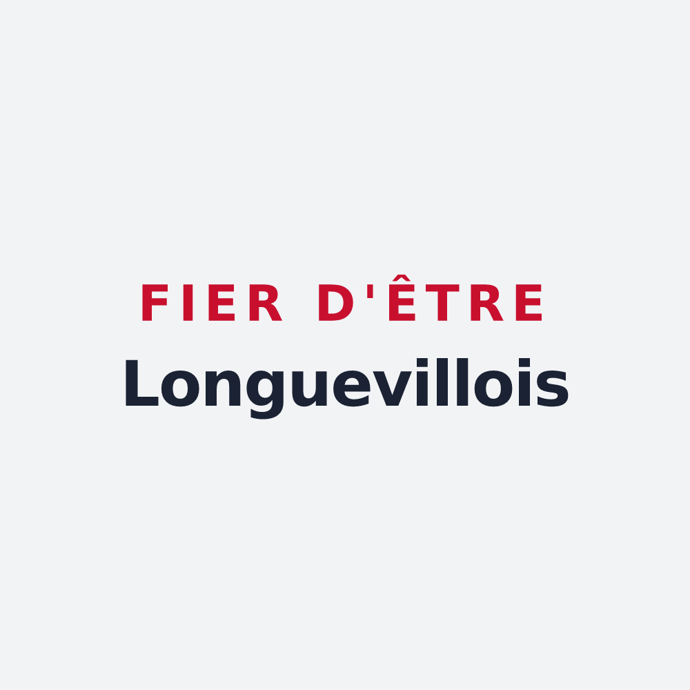Poster « Fier d'être Longuevillois » — design pour La Longueville