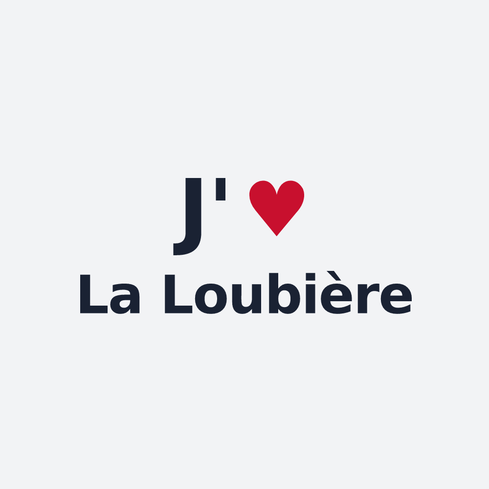 Poster personnalisé La Loubière — design J'aime La Loubière