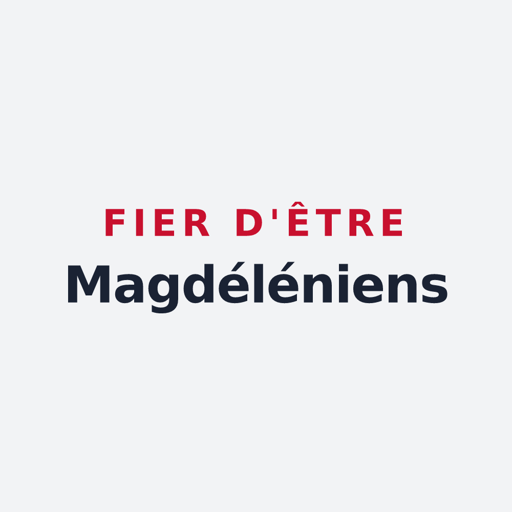 Poster « Fier d'être Magdéléniens » — design pour La Magdeleine