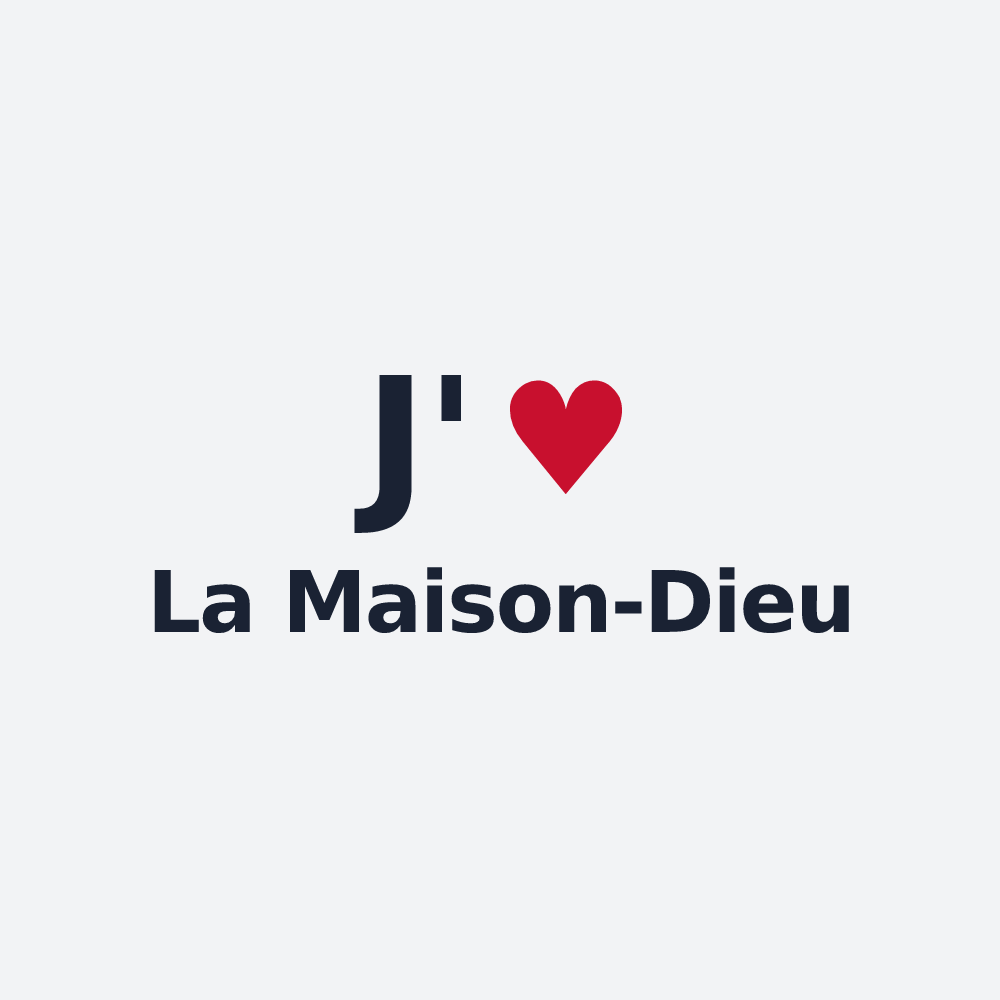Poster personnalisé La Maison-Dieu — design J'aime La Maison-Dieu