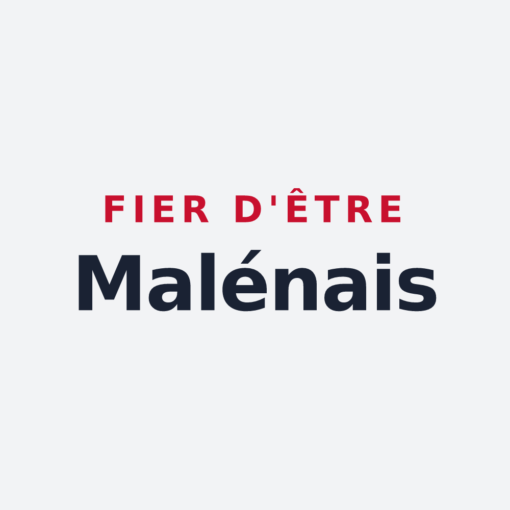 Poster « Fier d'être Malénais » — design pour La Malène