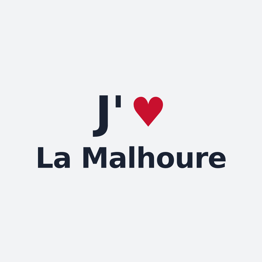 Poster personnalisé La Malhoure — design J'aime La Malhoure