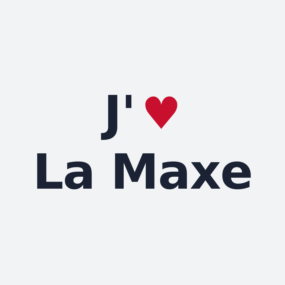Poster personnalisé La Maxe — design J'aime La Maxe