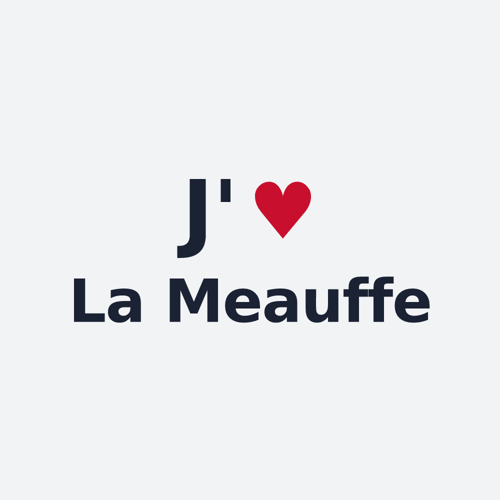 Poster personnalisé La Meauffe — design J'aime La Meauffe