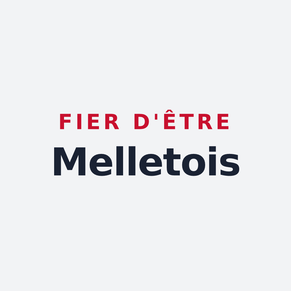 Poster « Fier d'être Melletois » — design pour La Meilleraie-Tillay