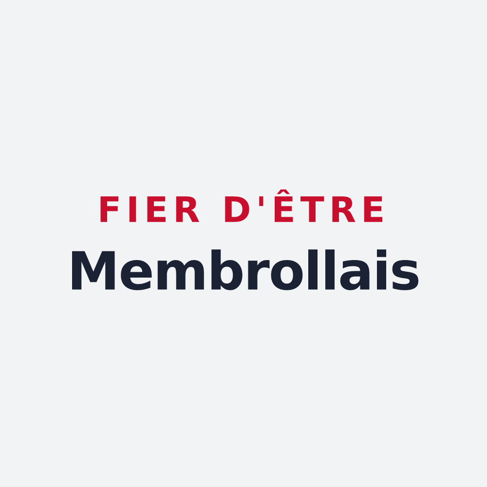 Poster « Fier d'être Membrollais » — design pour La Membrolle-sur-Choisille