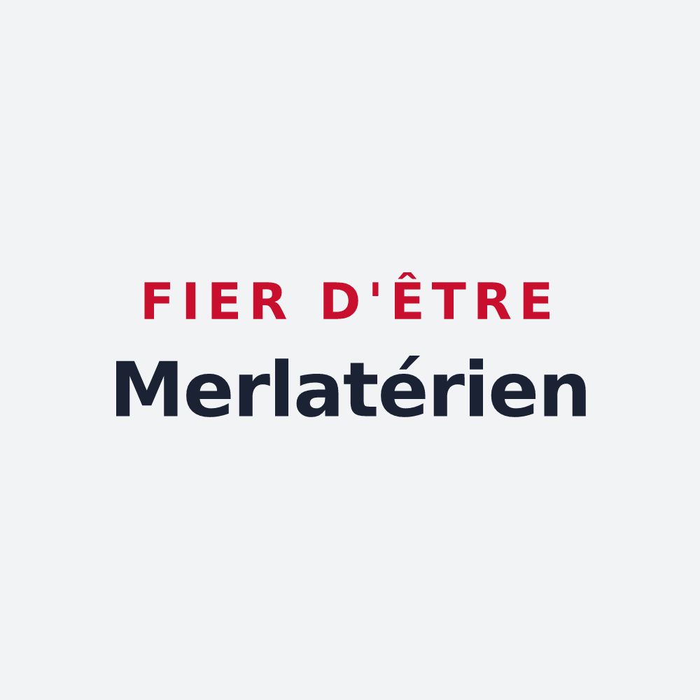 Poster « Fier d'être Merlatérien » — design pour La Merlatière