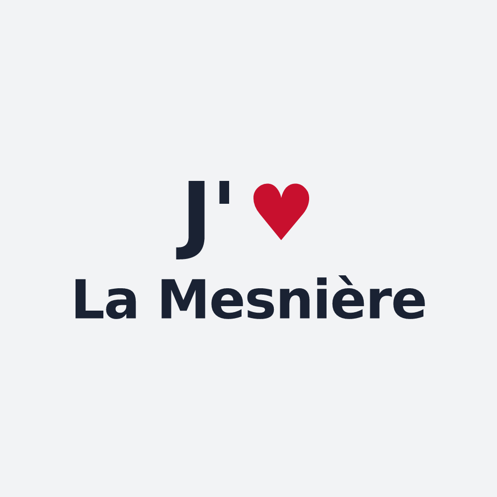 Poster personnalisé La Mesnière — design J'aime La Mesnière