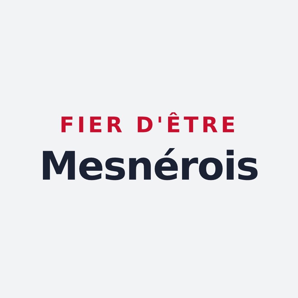 Poster « Fier d'être Mesnérois » — design pour La Mesnière