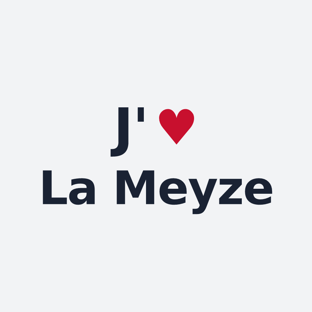 Poster personnalisé La Meyze — design J'aime La Meyze