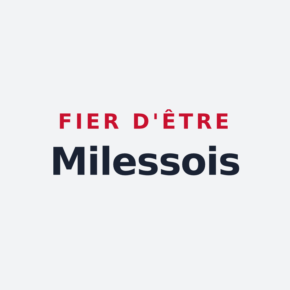 Poster « Fier d'être Milessois » — design pour La Milesse