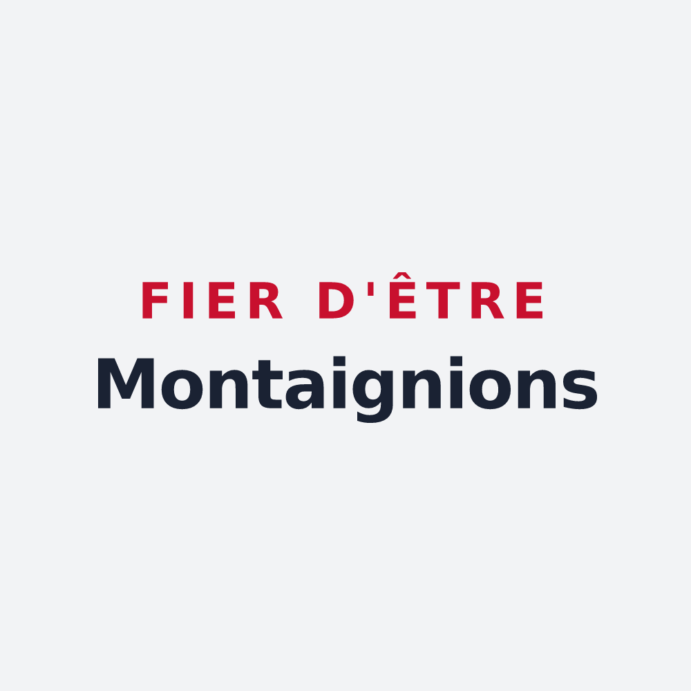 Poster « Fier d'être Montaignions » — design pour La Montagne