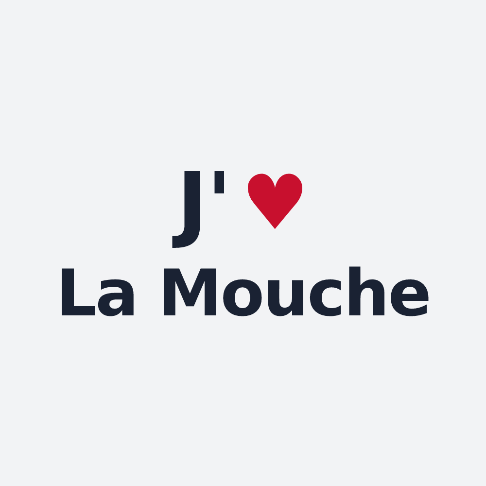 Poster personnalisé La Mouche — design J'aime La Mouche