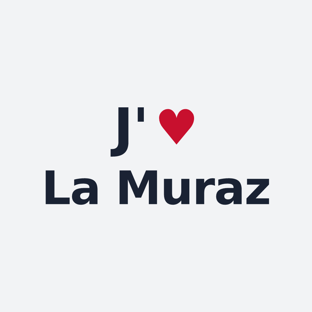Poster personnalisé La Muraz — design J'aime La Muraz