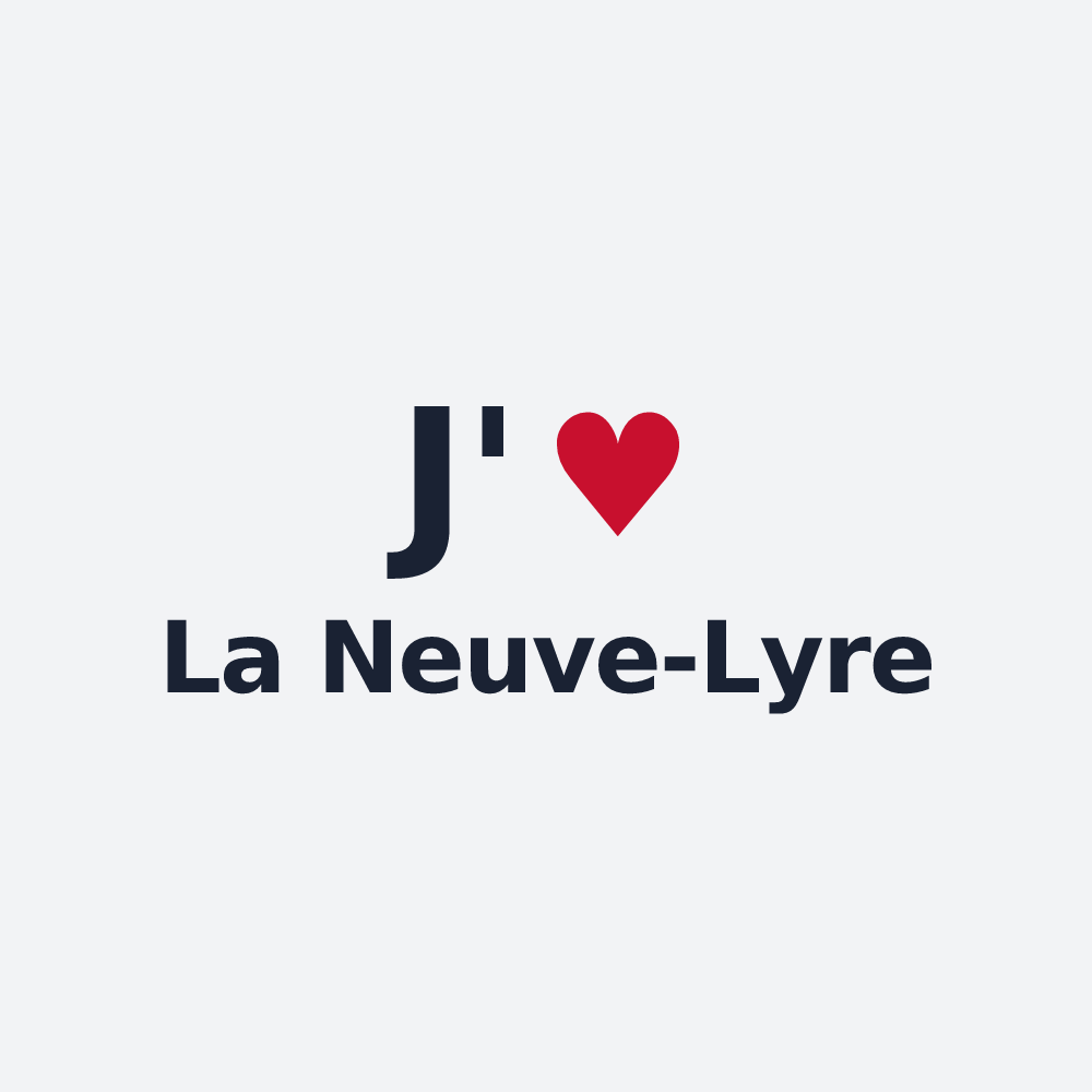 Poster personnalisé La Neuve-Lyre — design J'aime La Neuve-Lyre