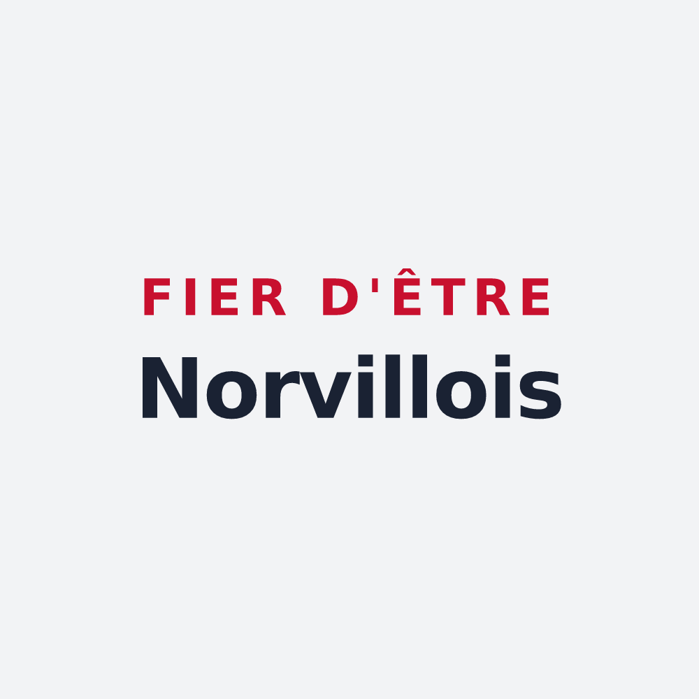 Poster « Fier d'être Norvillois » — design pour La Norville