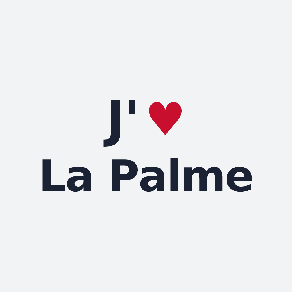 Poster personnalisé La Palme — design J'aime La Palme