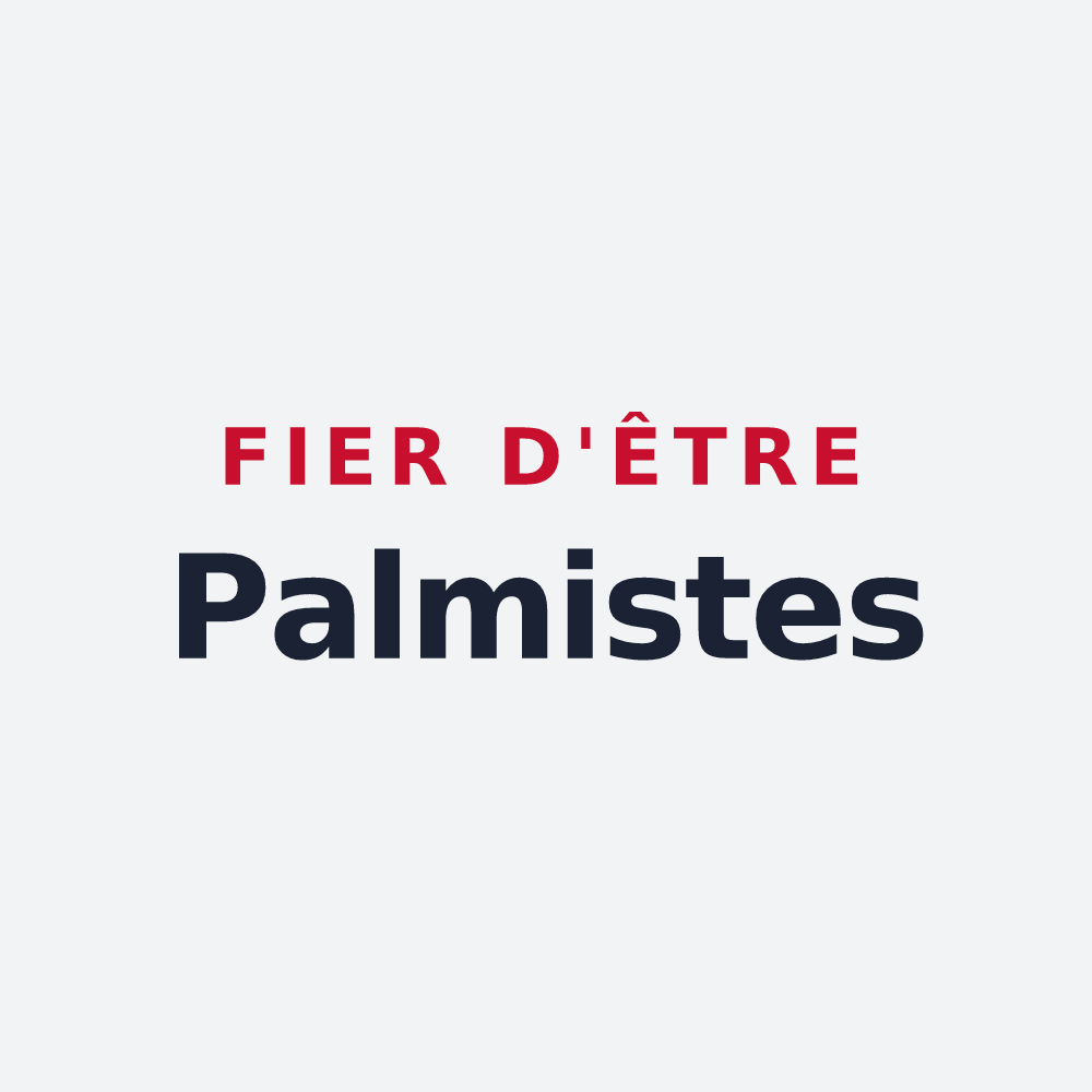 Poster « Fier d'être Palmistes » — design pour La Palme