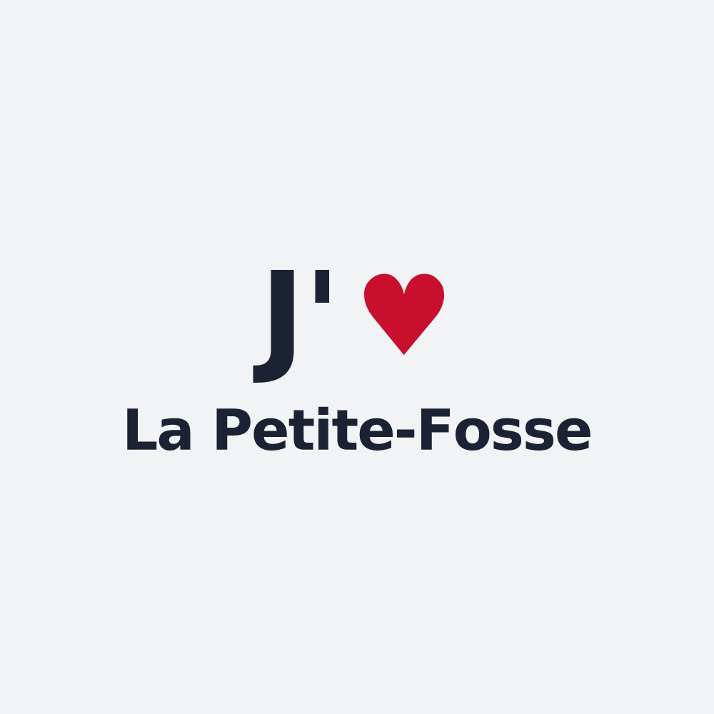 Poster personnalisé La Petite-Fosse — design J'aime La Petite-Fosse
