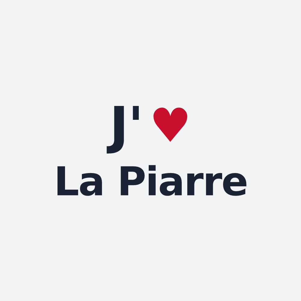Poster personnalisé La Piarre — design J'aime La Piarre