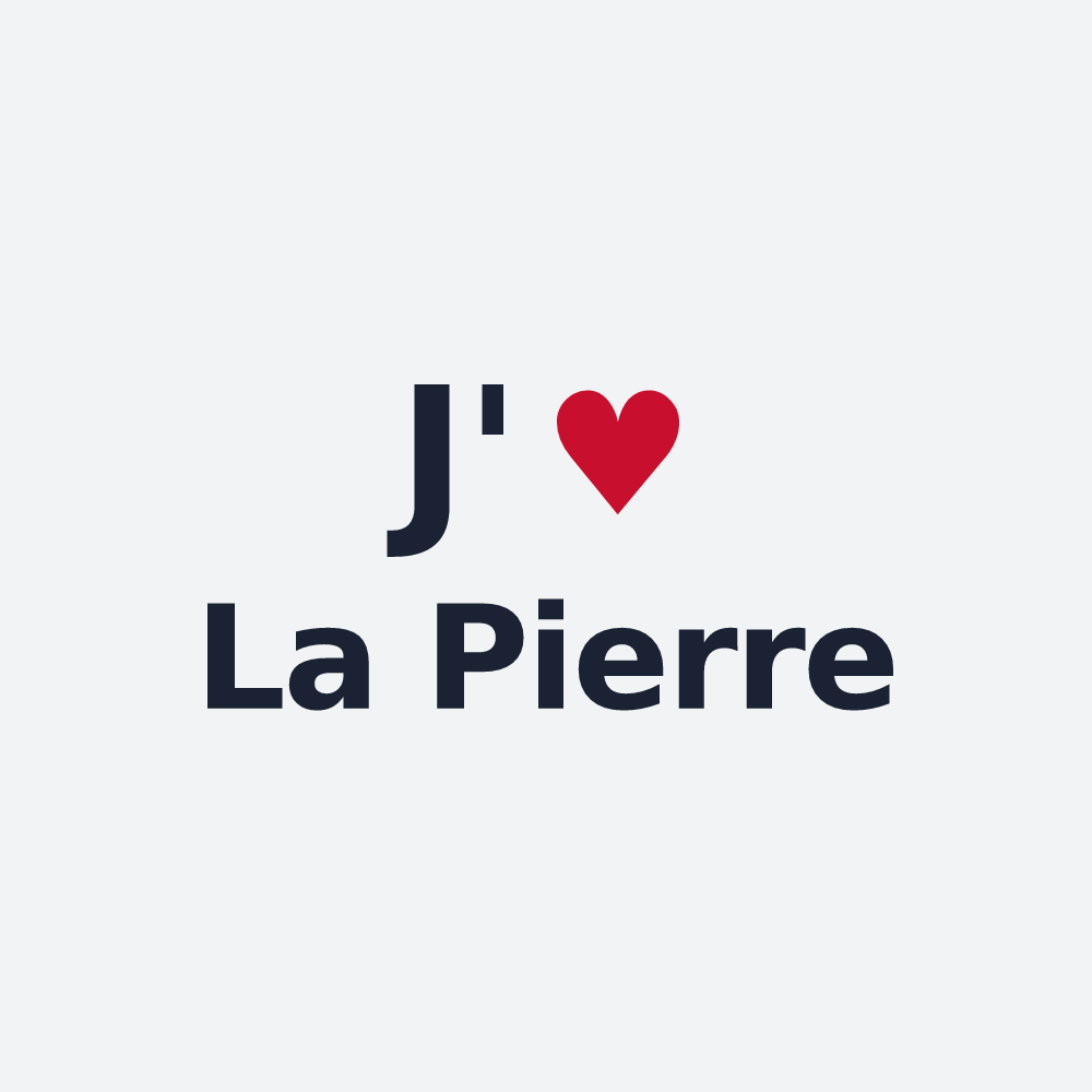 Poster personnalisé La Pierre — design J'aime La Pierre