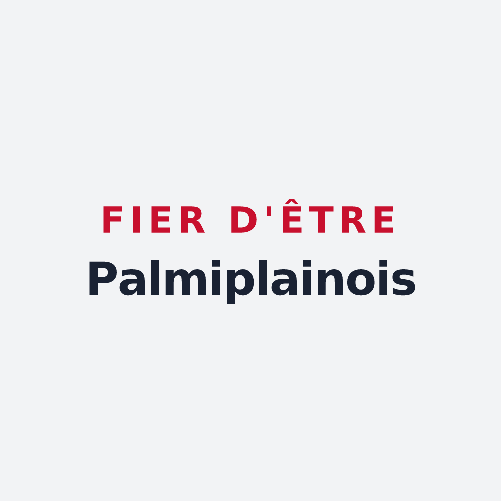 Poster « Fier d'être Palmiplainois » — design pour La Plaine-des-Palmistes