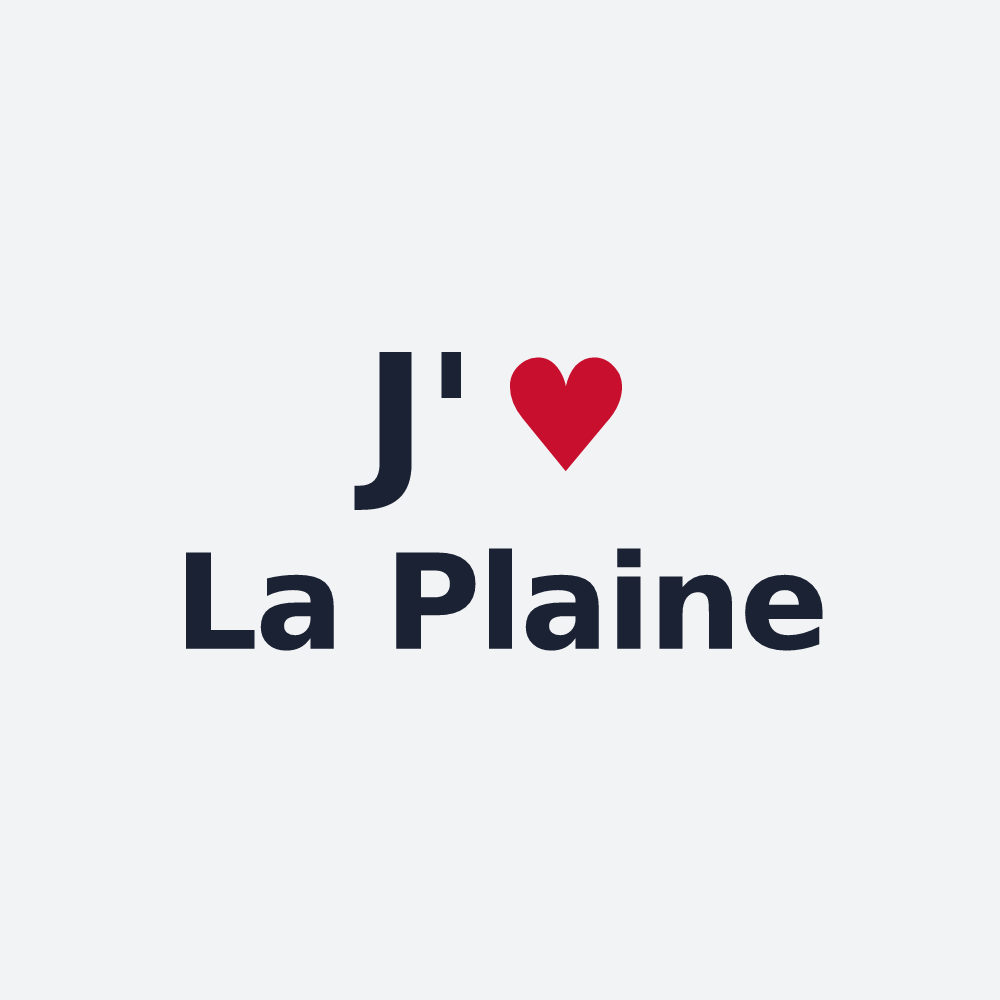 Poster personnalisé La Plaine — design J'aime La Plaine