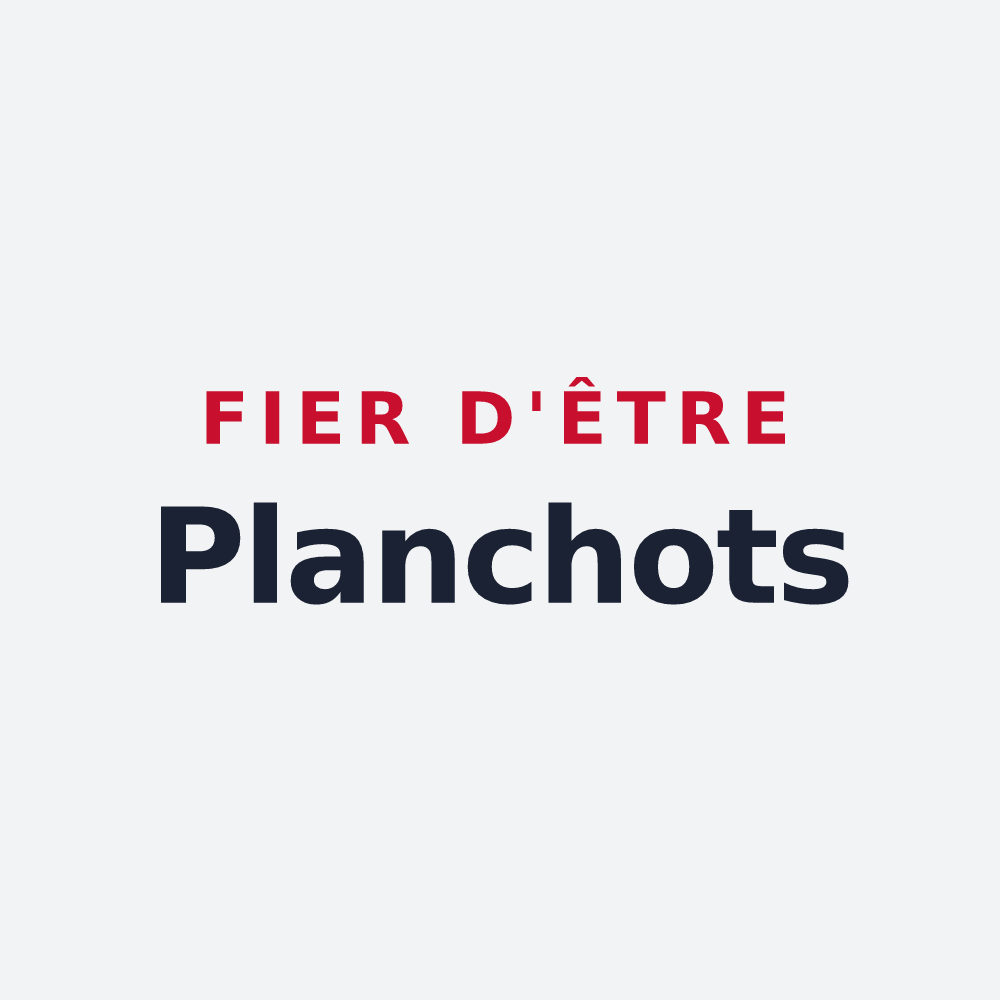 Poster « Fier d'être Planchots » — design pour La Planche