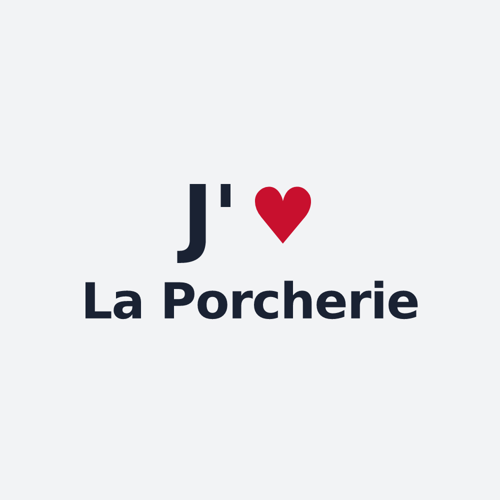 Poster personnalisé La Porcherie — design J'aime La Porcherie