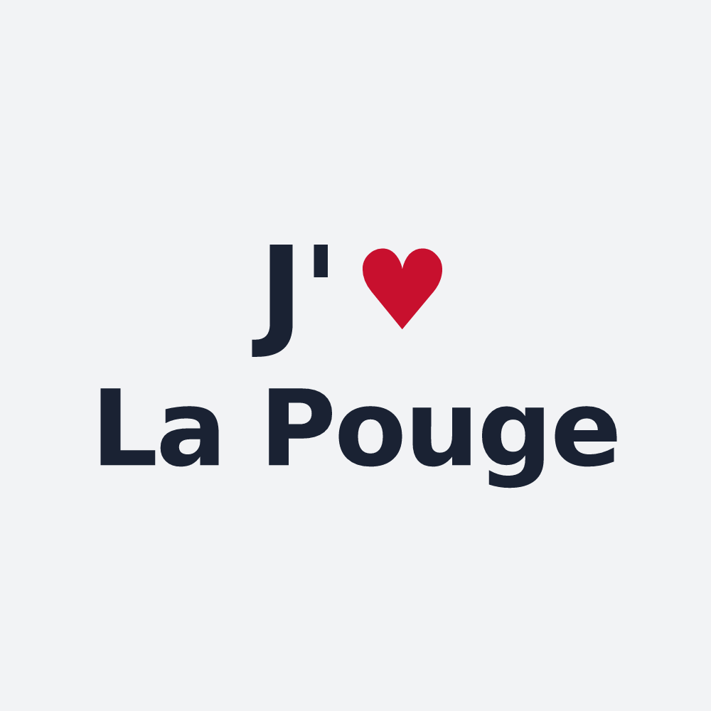 Poster personnalisé La Pouge — design J'aime La Pouge