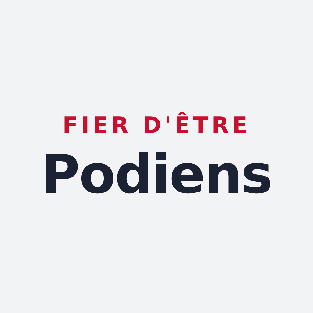 Poster « Fier d'être Podiens » — design pour La Puye