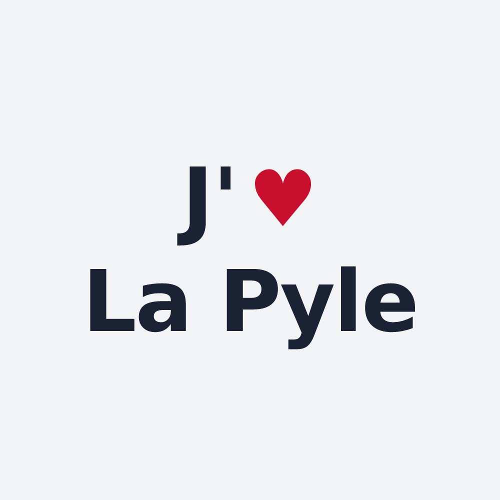 Poster personnalisé La Pyle — design J'aime La Pyle