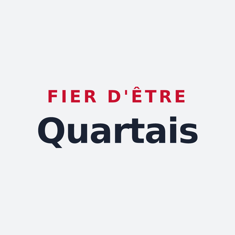 Poster « Fier d'être Quartais » — design pour La Quarte